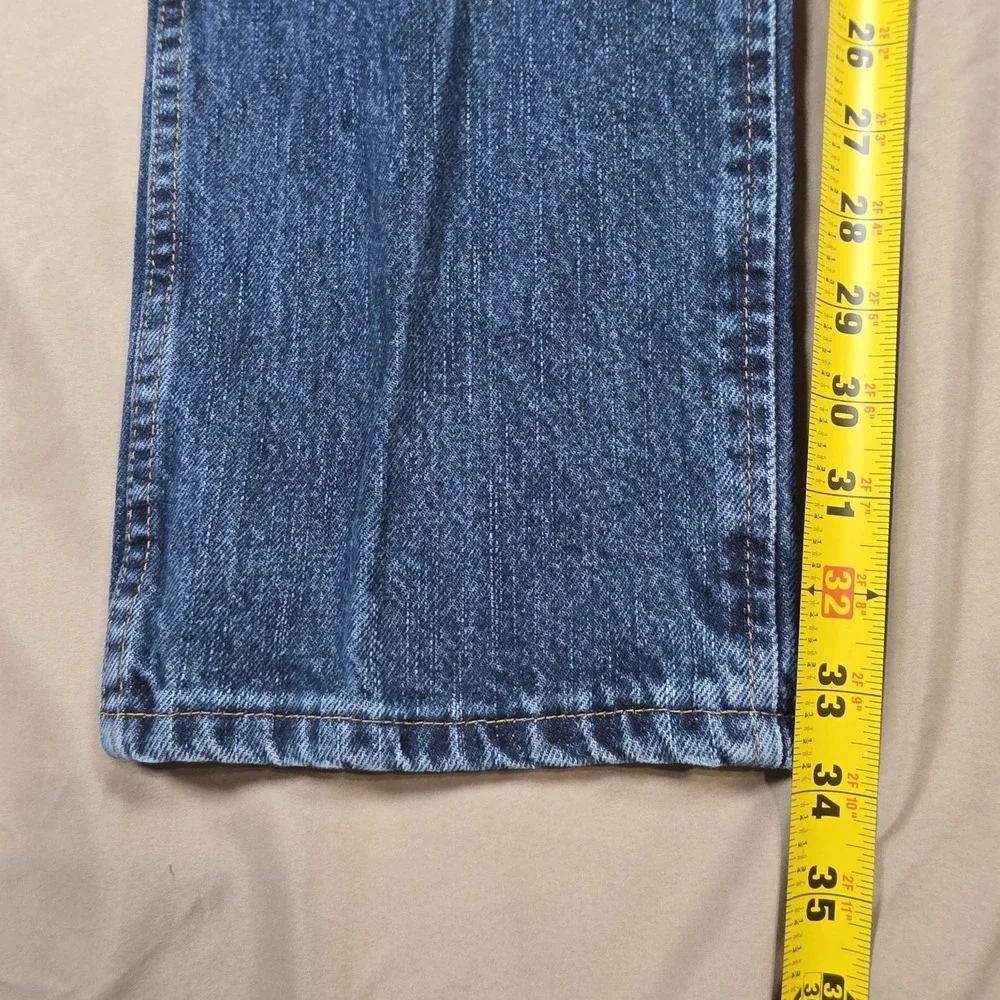 Wrangler 47MWZ Premium‎ Performance Mens 32x34 Regular Fit Cowboy Cut Jeans Blue